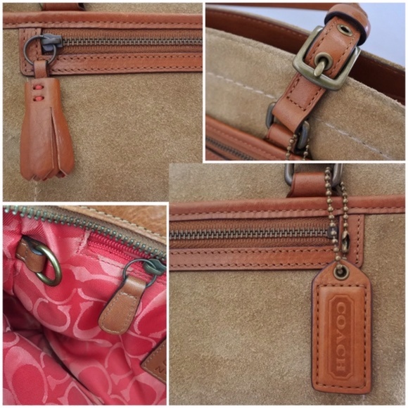 Coach | Soho Camel Suede Satchel Handbag - Picture 7 of 9